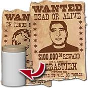 cadeau personnalis� Affiche Wanted Personnalis�e