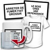 cadeau personnalis� Avertissement de Paquet de Cigarettes Humoristique