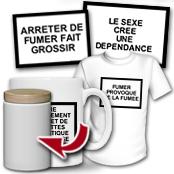 cadeau personnalis� Avertissement de Paquet de Cigarettes Humoristique