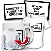 cadeau personnalis� Avertissement de Paquet de Cigarettes Humoristique