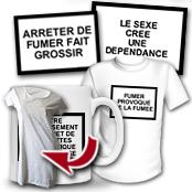 cadeau personnalis� Avertissement de Paquet de Cigarettes Humoristique