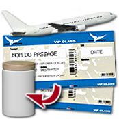 cadeau personnalis� Billet d'avion personnalis�