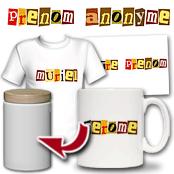 cadeau personnalis� Prenom Anonyme