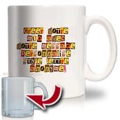 cadeau personnalis� Mug Message Anonyme