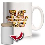 cadeau personnalis� Mug Message Anonyme