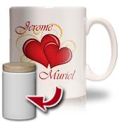 cadeau personnalis� Mug Saint Valentin Personnalis�