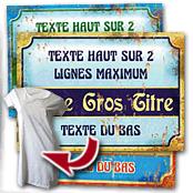 cadeau personnalis� Plaque Style Retro