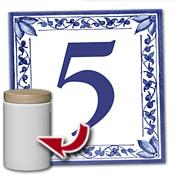 cadeau personnalis� Plaque de Numero de Rue