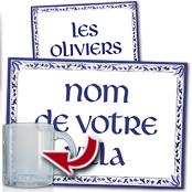 cadeau personnalis� Plaque de Villa