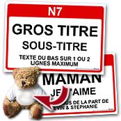 cadeau personnalis� Panneau de Ville Personnalis�