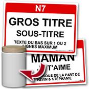 cadeau personnalis� Panneau de Ville Personnalis�