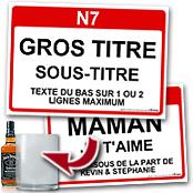 cadeau personnalis� Panneau de Ville Personnalis�