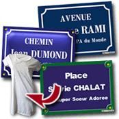 cadeau personnalis� Plaques de Rue Personnalis�e