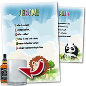 cadeau personnalis� Po�me Pr�nom Enfant