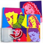cadeau personnalis� Portrait Popart