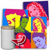 cadeau personnalis� Portrait Popart