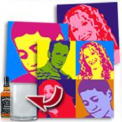 cadeau personnalis� Portrait Popart