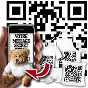 cadeau personnalis� Message QR Code Personnalis�