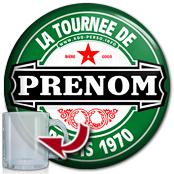 cadeau personnalis� Sous-Bock Bi�re Personnalis�