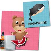 cadeau personnalis� Tableau Animaux et Pr�nom