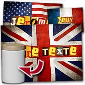 cadeau personnalis� Tableau Drapeau