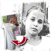 cadeau personnalis� Tableau Style Fusain