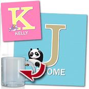 cadeau personnalis� Tableau Initiale Prenom Enfant