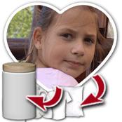 cadeau personnalis� Objets Personnalis�s avec Votre Photo en forme de Coeur