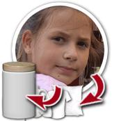 cadeau personnalis� Objets Personnalis�s avec Votre Photo Ronde